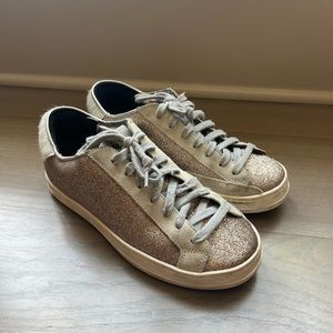 P448 Gold Glitter Sneaker